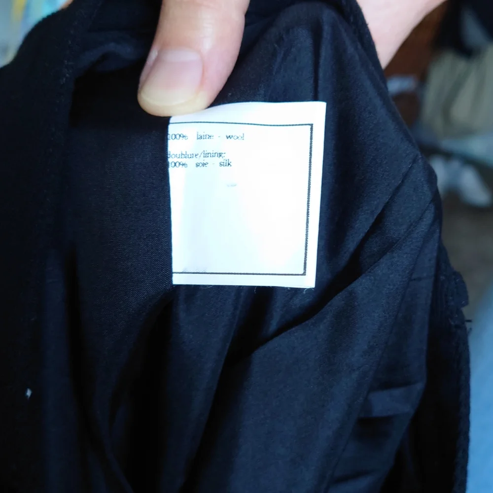 Vintage CHANEL pleated black dress pants - Picture 5 of 16